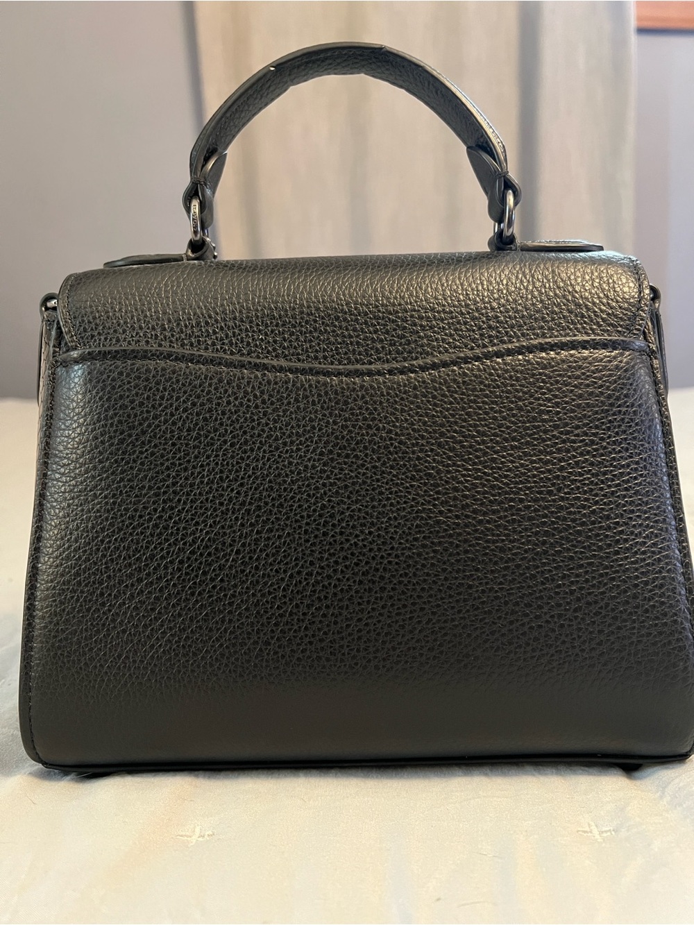 Coach Classic Leather Morgan Top Handle Satchel Bag - Picture 2 of 9